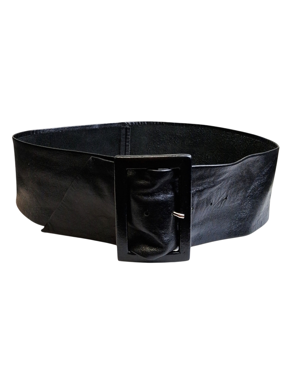 Leatherock USA Women's Black 3.325 In Wide Leather Belt 32